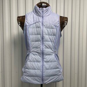 Lululemon light blue periwinkle puffer vest size 8